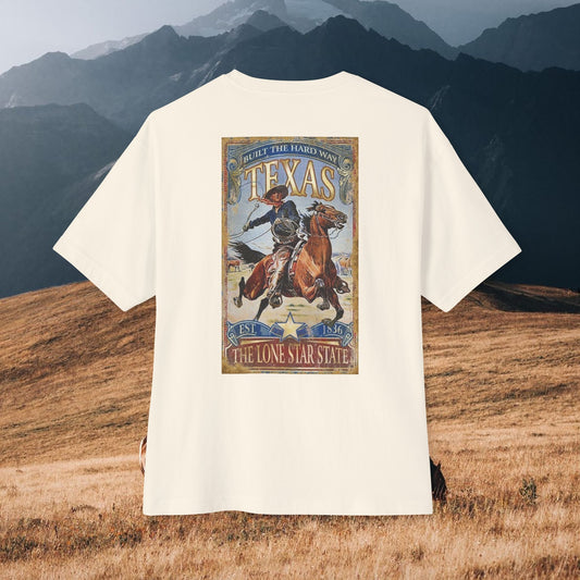 RDS Western Vintage – Lone Star Rider Oversized Tee & Hoodie | Retro Texas Cowboy-Core Streetwear